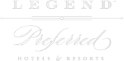 Legend Preferred Hotels & Resorts logo in white